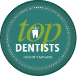 Charlotte Magazine Top Dentists badge