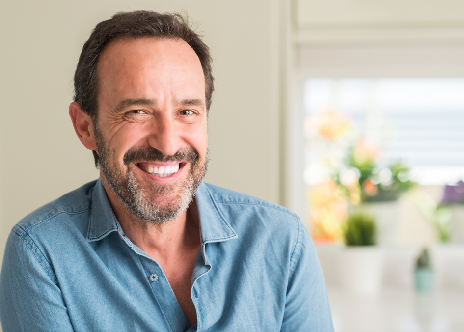 Man smiling